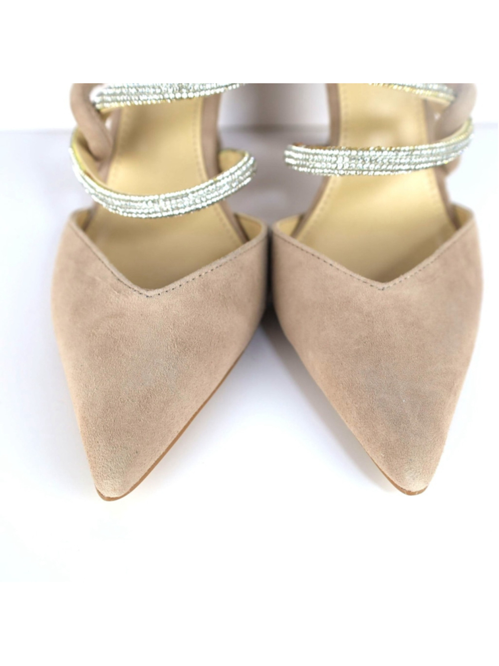 Marc Fisher LTD Candy Strappy Pointed Toe Mule in Medium Natural at Nordstrom, S - Picture 8 of 9